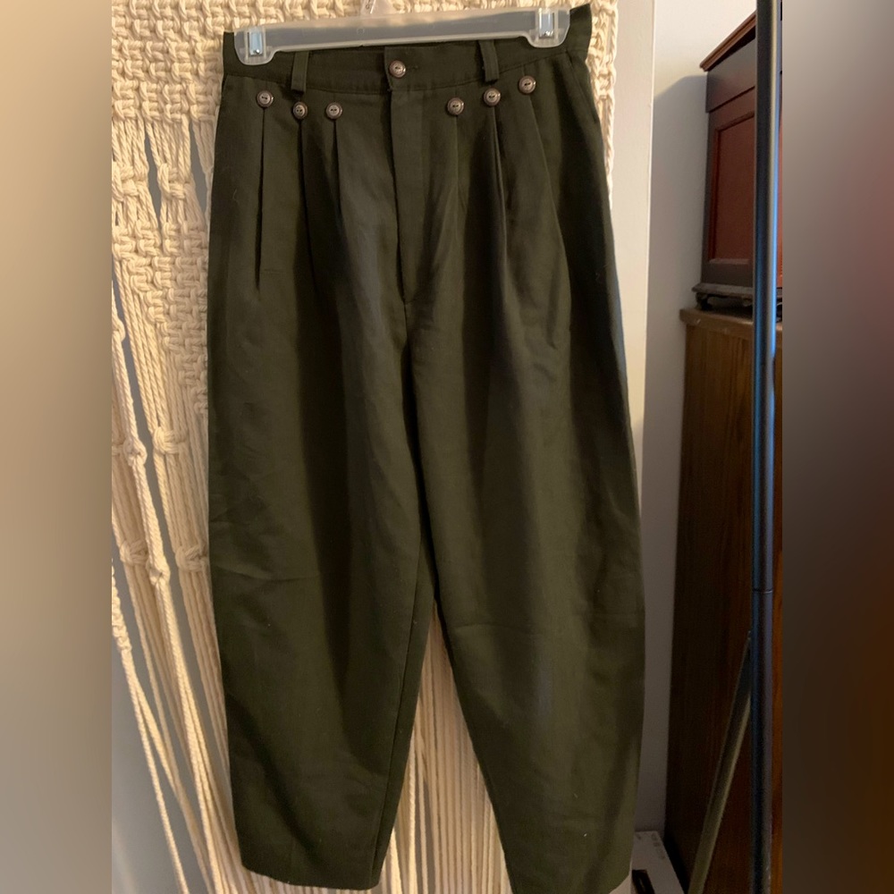 Beechers Brooke Army Green Tailored Pants
